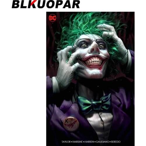 BLKUOPAR 13cm x 8.6cm For The Joker Refrigerator Car Stickers Motorcycle Fine Decal Graffiti Vinyl Material For JDM SUV RV