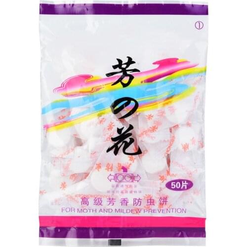 Camphor Moth Moth Balls 50Pcs Wardrobe Clothes Drawer Anti-Mold Moth Balls Pest Control Balls Natural Camphor Pest Control