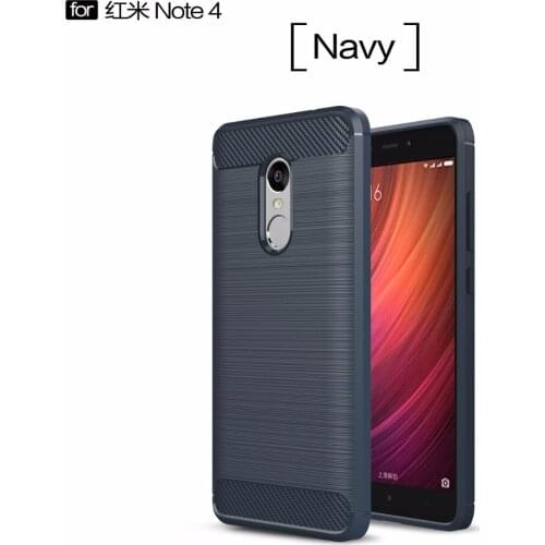 Smartphone cases for xiaomi redmi note4,30pcs/lot,carbon Fiber rugged armor TPU protective cover for redmi note4 case,5.5 inch