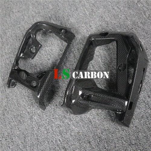 For Ducati Monster 821, 1200 Full Carbon Fiber Motorcycle Accessories Water Tank Radiator Side Panle Bracket