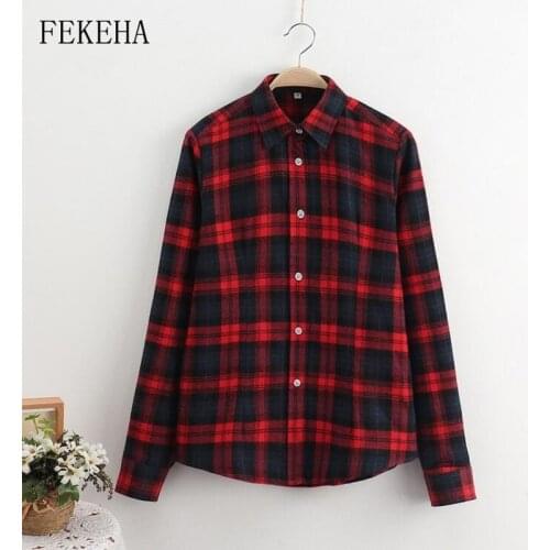 Блузки на пуговицах FEKEHA China At AliExpress