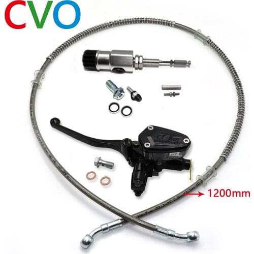 Hydraulic clutch 1200mm black lever master cylinder for 125-250cc vertical engine motorcycle suitable for Honda Yamaha Kawasaki