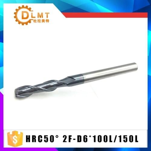 HRC50 2F-D8.0X100L D8.0X150L 8mm 1pcs Carbide Spiral Flat ALTiN Coated End Mill for CNC Lathe Machine Tool Accessoriesr