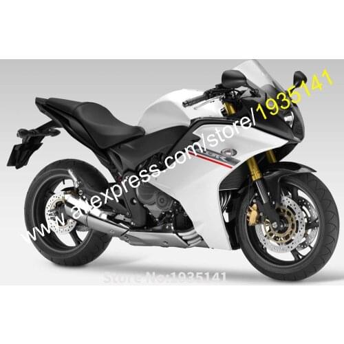 For Honda CBR600F 2011 2012 2013 CBR 600 F CBR 600F 11 12 13 Black White Motorcycle Fairing Kit (Injection molding)