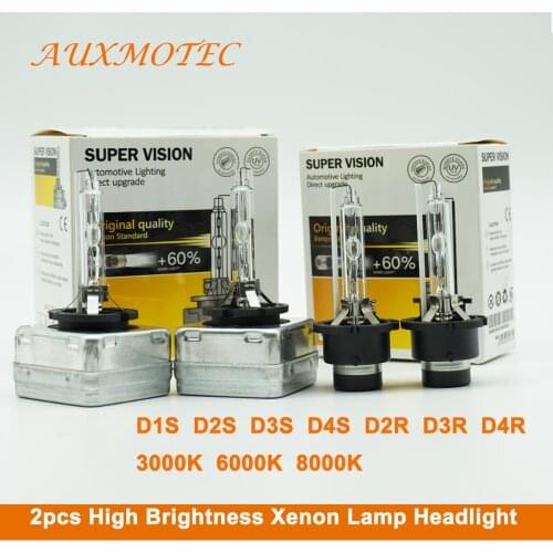 High brightness Xenon Lamp Headlight D1S D2S D3S D4S D2R D3R D4R HID Bulb High Low Car Headlight 12v 35w Xenon Headlamp 2pcs