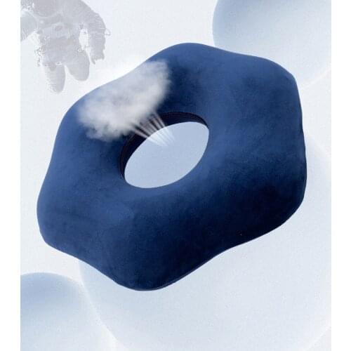 Summer Slow Rebound Hollow Cushion Memory Foam Hemorrhoids Pregnant Women Buttocks Beautiful Chair Pad Sedentary Soothing