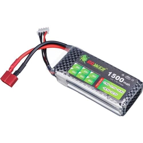 LION POWER 11.1V 1500mAh 35C T/XT-60 For RC helicopter car boat Spare parts Lithium Polymer battery 11.1 V battery 1pcs