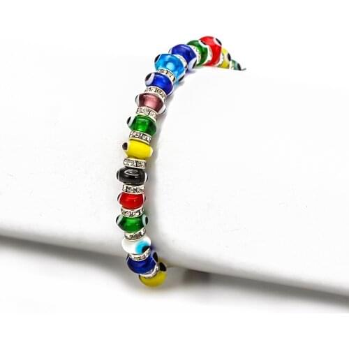 Fashion New Trend Seven Color Bracelet Demon Eye Blue Eye Student Bracelet Jewelry Gift