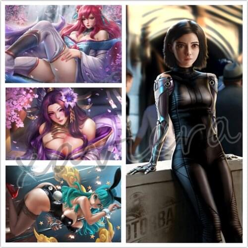 Xaviera 5D DIY Diamond Painting Game Anime Sexy Girl Full Drill Cross Stitch Kit League of Legends Rhinestone Embroidery Artwork