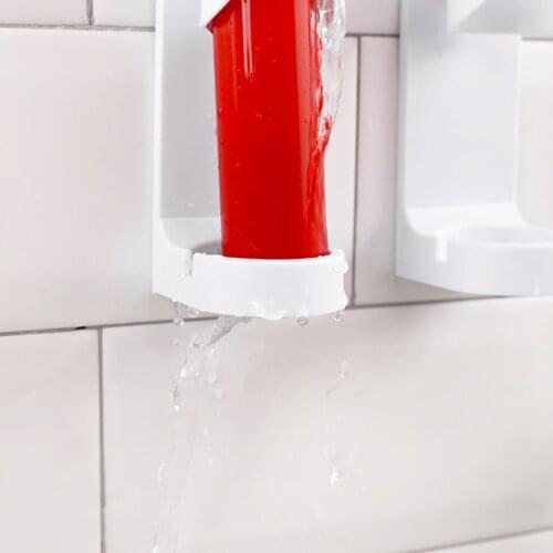 Wall Mounted Electric Toothbrush Holder Traceless Stand Rack Organizer Shelf Suction Toothbrush Holder Wall Shower