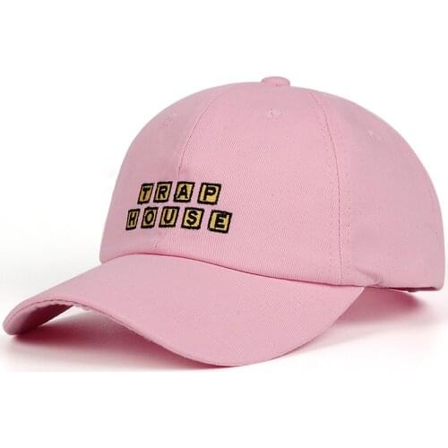 2020 New Style Adjustable TRAP HOUSE Embroidery Cotton Baseball Hat Fashion Unisex Baseball Cap Cacaul Dad Hats Girl Snapback