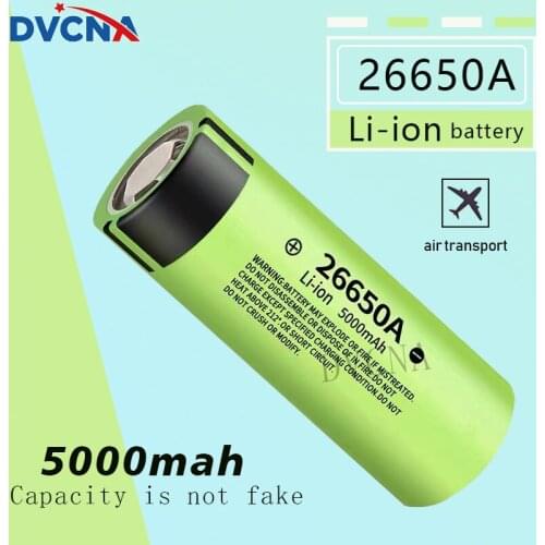 NEW 100% Original 26650 20A power rechargeable lithium battery 26650A , 3.7V 5000mah Suitable for flashlight