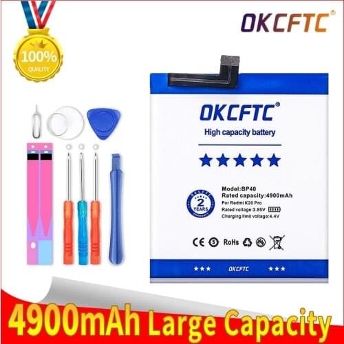 Original Replacement Battery BP40 For Xiaomi Redmi K20 Pro Mi 9T Pro Mi9T Redmi K20Pro Premium Genuine Battery 4900mAh
