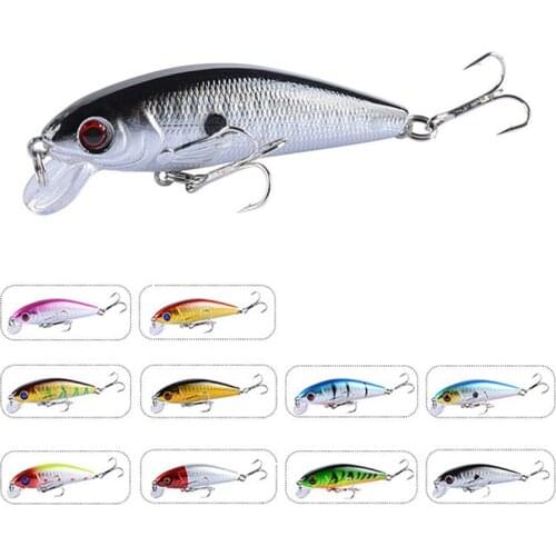 1PCS 7.2cm/8.7g Fishing Lure Quality Minnow Lure 3D Eyes Plastic Hard Bait Pesca Artificial Jig Wobblers Crankbait Fishing Bait