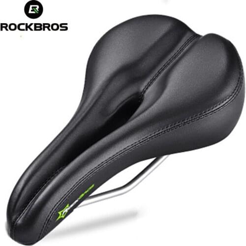 ROCKBROS Mountain Bicycle Saddle Shock Absorption MTB Bicycle Seat Soft Steel Hollow Bike Cycling Saddle Bike Accessories