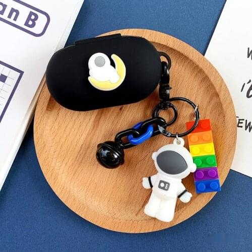 Cute Astronaut Silicone Cover for Samsung Galaxy Buds / Buds Plus Bluetooth Earphone Case Charging Box Bag for Galaxy Buds Buds