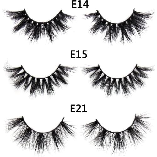 SOQOZ 3D Mink lashes Crisscross False Eyelashes Cruelty Free Mink Eyelashes Makeup Eyelash Extension Reusable 3D Mink Lashes