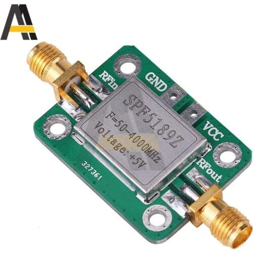 SPF5189 with Shielding Shell RF Signal Receiver NF 0.6dB Low Noise Wideband Radio Frequency LAN 50-4000MHz Amplifier Module