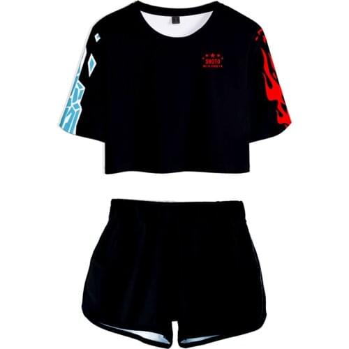 My Hero Academia sportswear cosplay Todoroki Shouto Cosplay Costume Women Girls Jersey Sports Wear Two Piece Sets