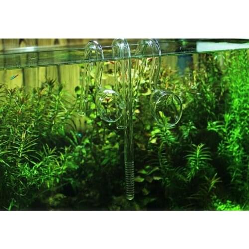 Glass pipe lily poppy peony spin surface skimmer inflow outflow 13mm 17mm aquarium water plant tank filter like ADA quality mini