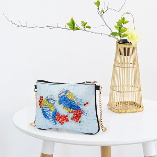 5D Diamond Painting Shoulder Bag For Women Handbag PursesWallet Rhinestones DIY Special Shaped Drill Cross Stitch Embroidery Kit