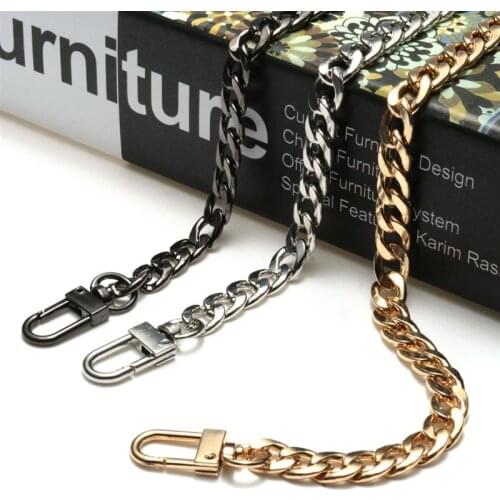 XINGMING High Quality 120cm Stainless Steel Purse Chain Strap Handle Shoulder Crossbody Handbag Bag Metal Replacement 3 Color
