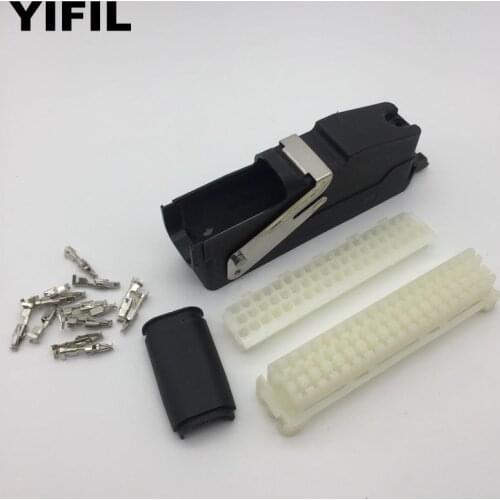 1pcs ECU 55 Pin/Way Female Automotive Housing Wire Harness Computer Connector Plug With Free Terminal 85126-1/936001-1/292096-1