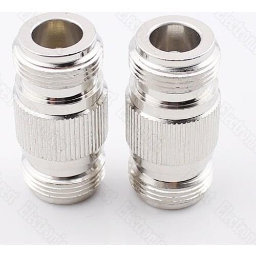 100pcs/lot N-KK Female To Female Connector Double Pass Adapter External Screw Hole Connector N-50KK