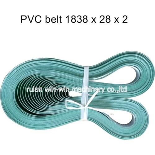 12pcs 1838mmx28mmx2mm PVC rubber conveyor belt price bag making machine belt conveyor