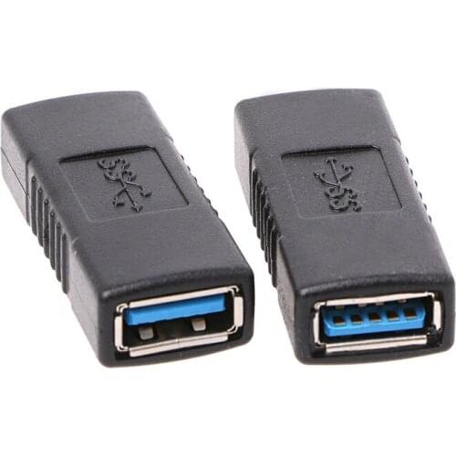 2Pcs Usb 3.0 Type A Female To Female Adapter Coupler Gender Changer Connector