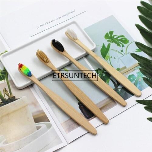 200pcs/lot bamboo toothbrush soft Eco friendly Wooden Toothbrush cleaning Oral Care Soft Bristle F1421