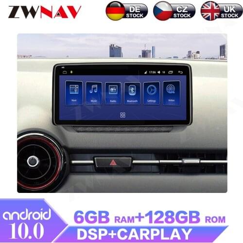 6+128GB Android 10.0 For Mazda Cx-3 2018 - 2021 IPS Screen Car Multimedia Radio Stereo GPS Navigation System Player DSP Carplay