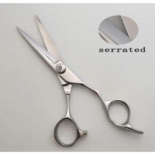 6” micro serrated hair cutting scissors 440C professional hairdressers styling tool