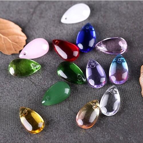 8x14mm Lampwork Teardrop Waterdrop Glass Beads Pendant Jewelry Making DIY