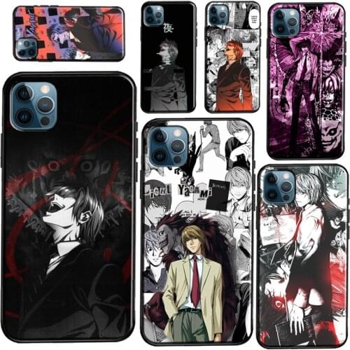 Light yagami DEATH NOTE Silicone Case For iPhone 12 11 Pro Max 7 8 Plus SE 2020 12 Mini X XR XS Max Back Cover