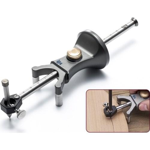 Woodworking Linear arc dual-purpose scriber Parallel line drawing machine Woodworking tool Multi-function marking tool