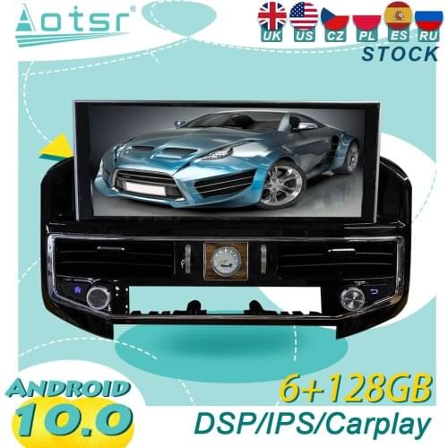 6+128GB For Toyota Land Cruiser LC300 2008-2021 Android10 Tesla Car Radio Wireless Carplay GPS Navigation DSP Multimedia Player