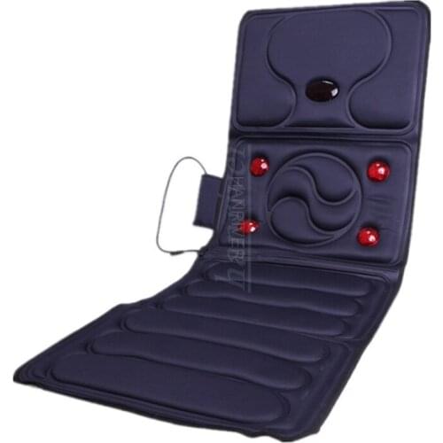 Electric Vibrator Massager Mattress Far-Infrared Heating Therapy Neck Back Massage Relaxation Bed Vibrador Health Care
