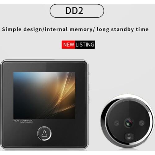 3 Inches LCD Screen Electronic Door Viewer Bell IR Night Door Camera Photo Recording Digital Door Viewer Smart Peephole Doorbell