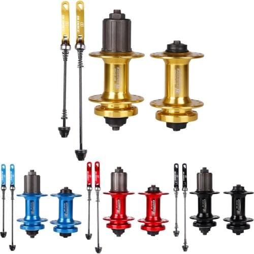 Mountain Bike Front Rear Bicycle Ball Bearing Hub 32 Holes 7-11 Speed Set