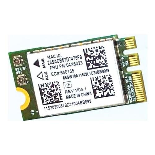 Card for lenovo 2 in 1 433Mbps 802.11AC Dual Band Bluetooth + WIFI Wireless NGFF/M2 Card 04X6023
