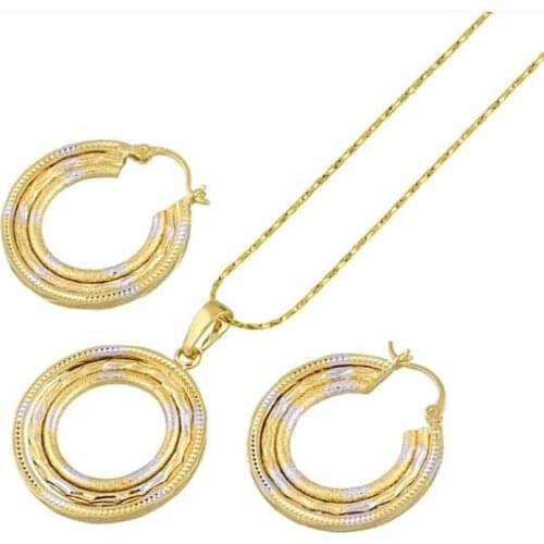 MxGXfam Classic Retro Jewelry Sets Bijoux with 18 Gold Color From Ladies