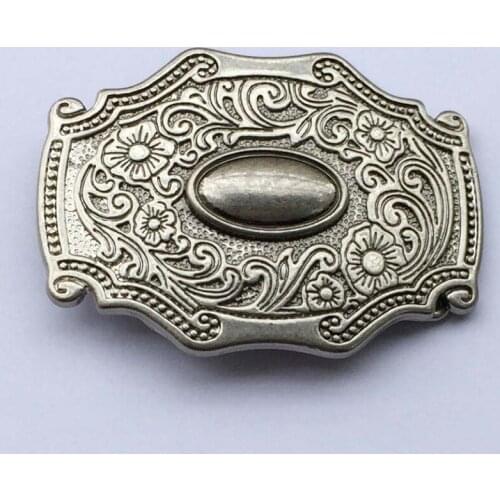 Floral Flower Cowboy Cowgirl Western Belt Buckle suitable for 4cm wideth belt with continous stock