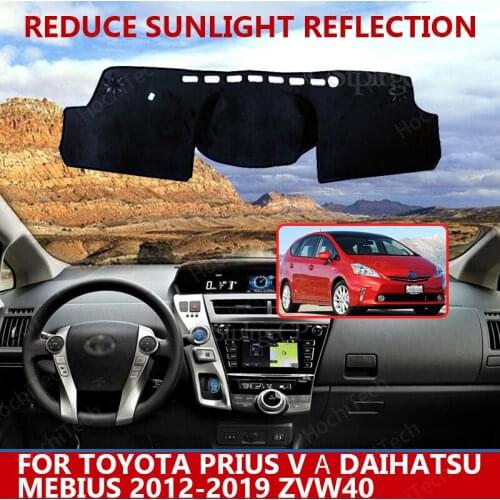 For Toyota Prius Daihatsu Mebius 2012-19 ZVW40 Right Left Hand Drive Good Polyester Material Anti Light Car Dashboard Cover Mat