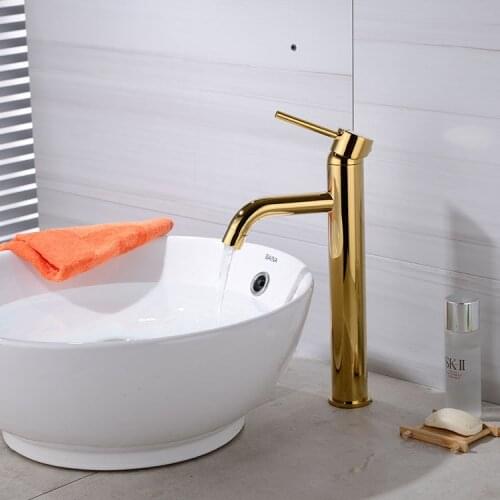 Brass washbasin washbasin faucet Bathroom sink faucet gold style faucet hot and cold faucet free of charge
