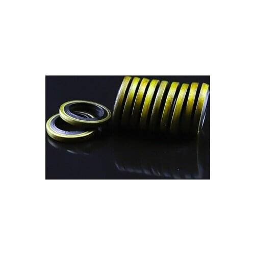 M10 Compound gasket NBR half wraped steel Gasket Nitrile rubber Oil pipe hydraulic joint G1/8 inch thread Tube ring flat sea