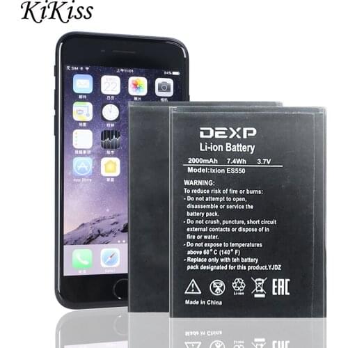 Powerful Mobile Battery Ixion ES550 2000mAh For DEXP Ixion ES550 ES 550 Li-ion Batteries