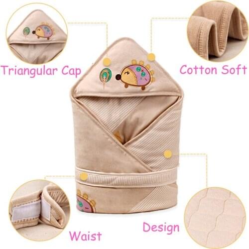 New 90*90cm Receiving Blankets For Newborns Baby Sleeping Bag Fashion Cartoon Animal Baby Sleep Sack Cotton Thicken Blankets