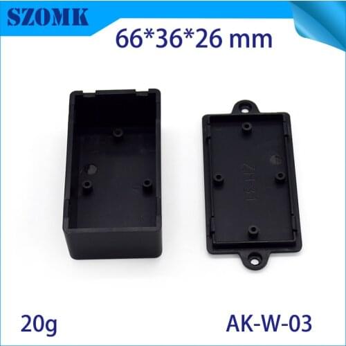 Plastic electric junction box abs diy small diy housing case 66*36*26 mm indoor outdoor pcb board diy circuit box enclosures box