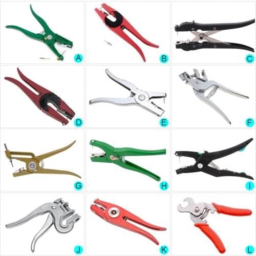 Ear Tag Pliers Farm Animals Installer Control Device Metal Ear Thorn Tongs Swine Cow Sheep Rabbit Identification Feeding Tool